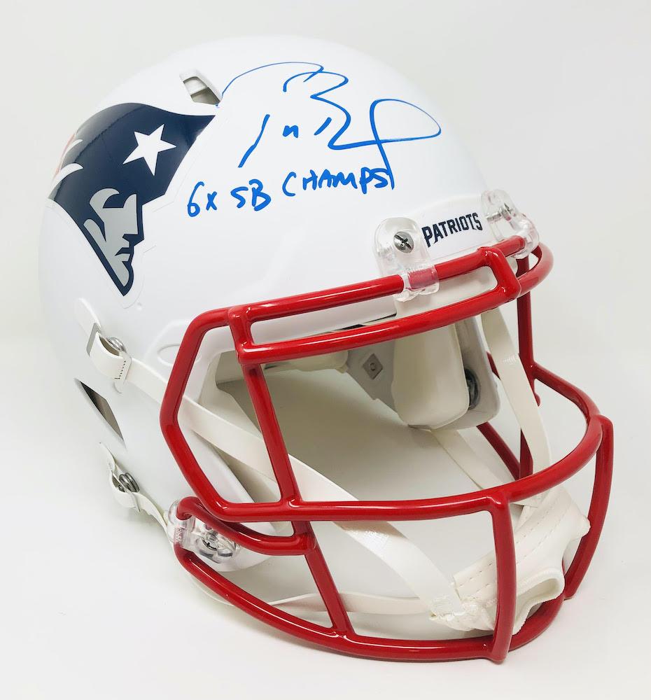 Download TOM BRADY Autographed "6x SB Champs" White Matte Authentic ...