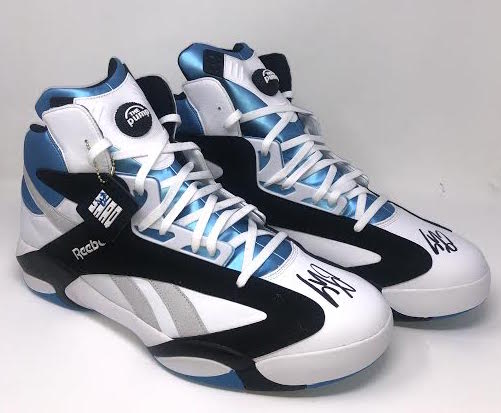 SHAQUILLE O'NEAL Dual Autographed Orlando Magic Rookie Size 22 Shoes ...