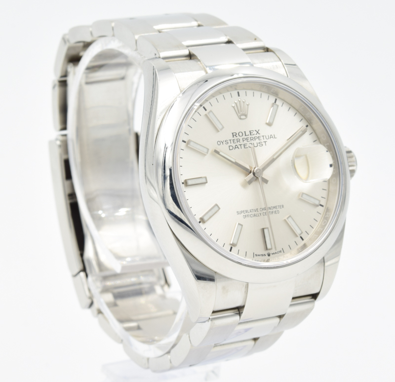 rolex 126200 silver